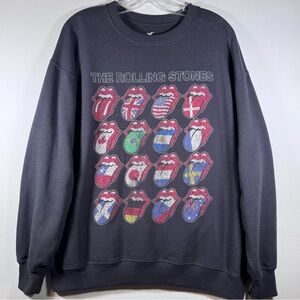 Adult Hollister Abercrombie The Rolling Stones Sweatshirt Size M